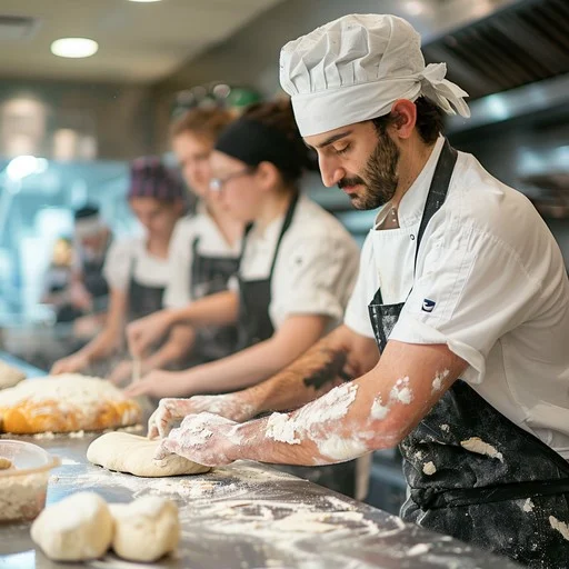 Master baker at work
